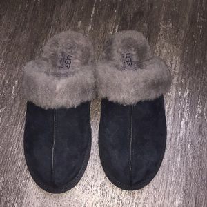 UGG Grey Suede Slippers
